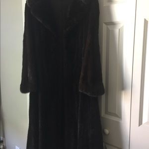 Full length genuine mink coat